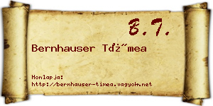 Bernhauser Tímea névjegykártya